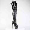 Pleaser - JUBILANT4012 Plattform Overknee Stiefel - Schwarz Product image